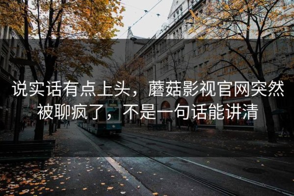 说实话有点上头，蘑菇影视官网突然被聊疯了，不是一句话能讲清